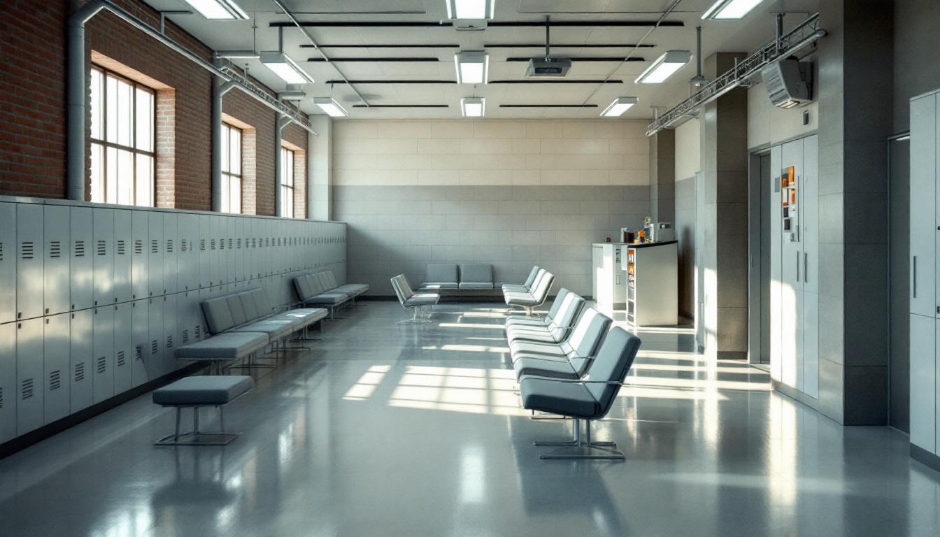 Visitation facilities and waiting area at Chillicothe Correctional Center