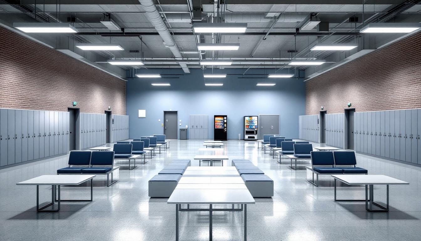 Visitation facilities and waiting area at Stone County Jail