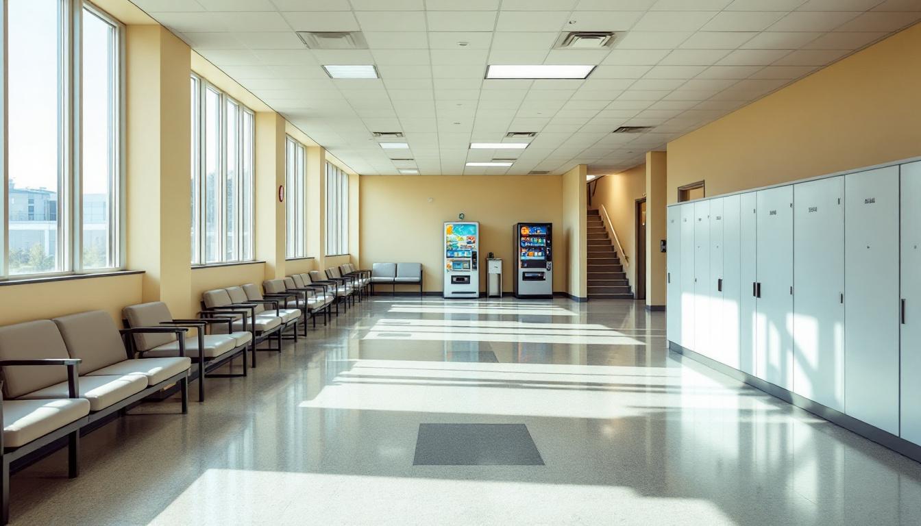 Visitation facilities and waiting area at Potosi Correctional Center