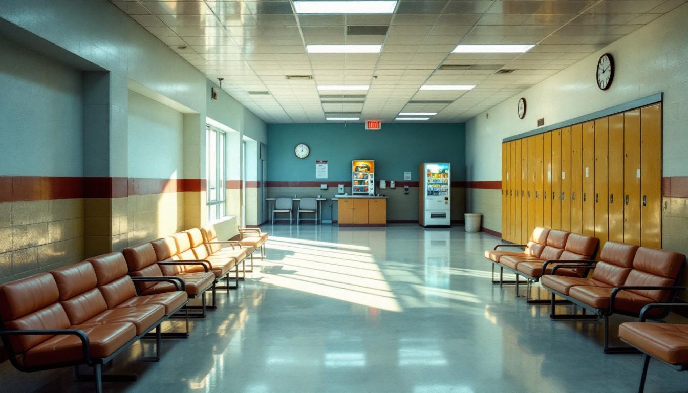 Visitation facilities and waiting area at Bates County Sheriff's Office