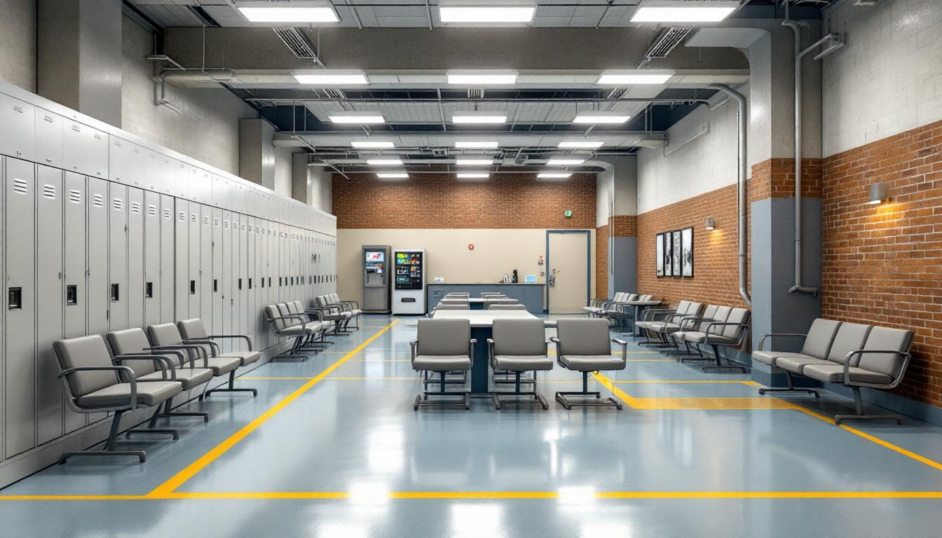 Visitation area at Callaway County Jail