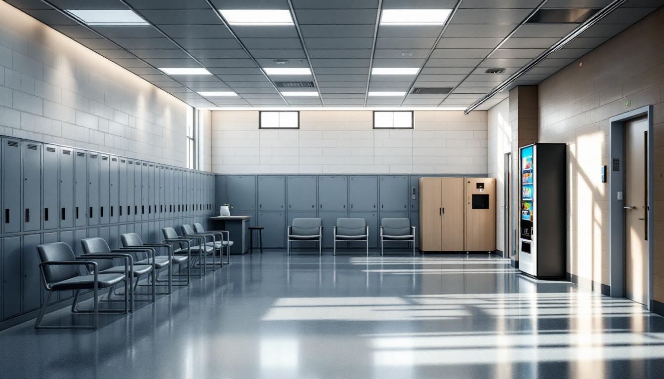 Visitation facilities and waiting area at Marion County Jail
