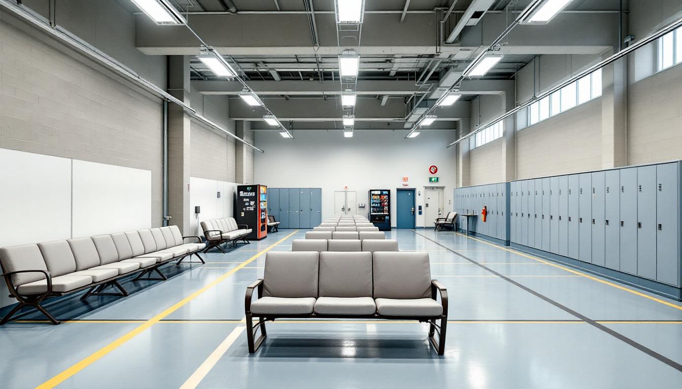 Visitation facilities and waiting area at St Francois County Jail inmate roster