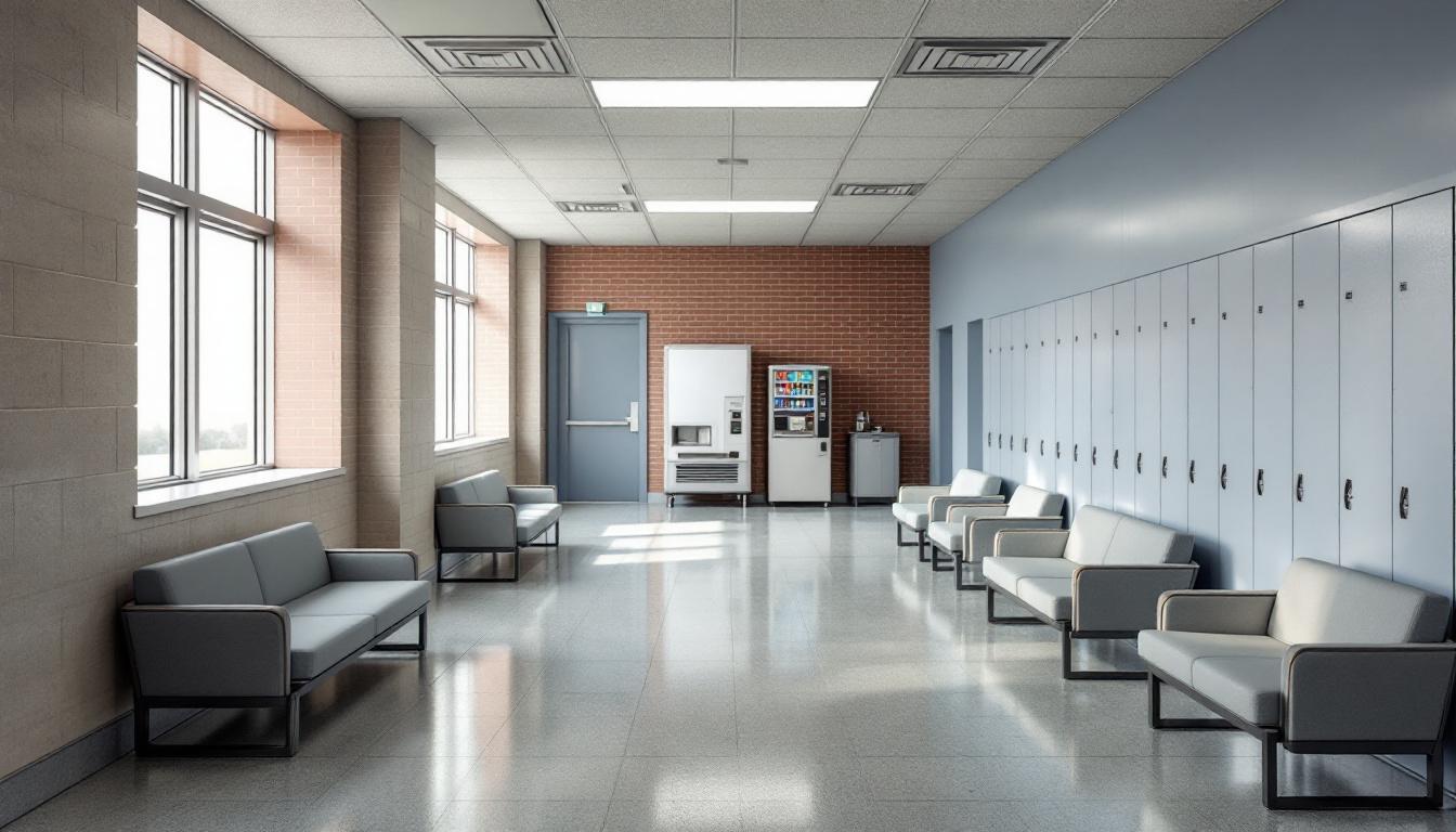 Visitation facilities and waiting area at Southeast Correctional Center