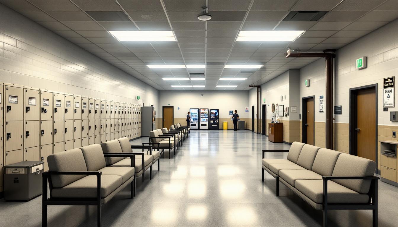Visitation area at Northeast Correctional Center