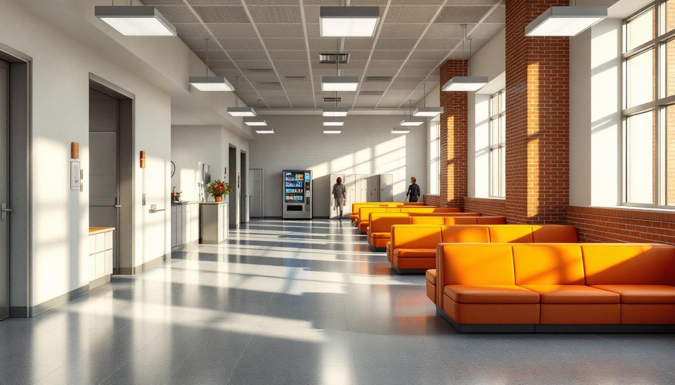 Visitation facilities and waiting area at Polk County Jail