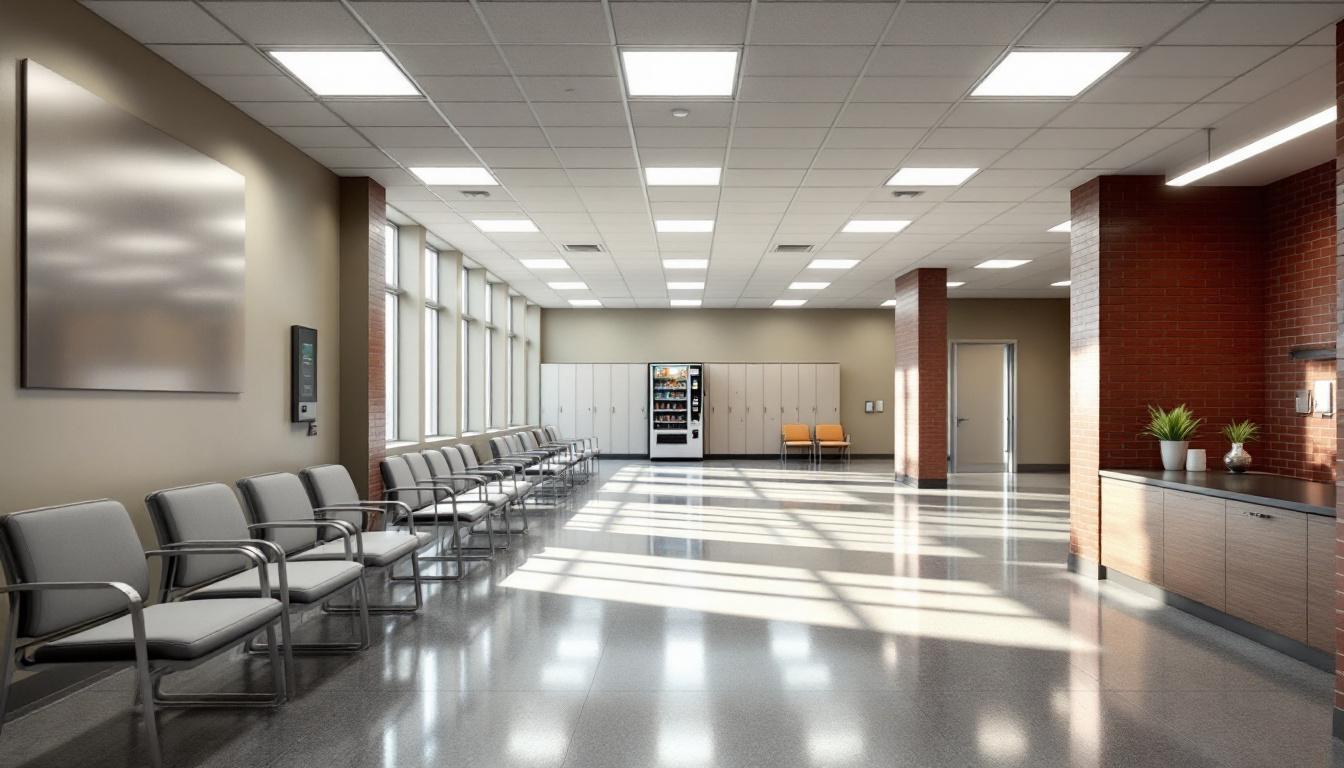 Visitation facilities and waiting area at Boonville Correctional Center