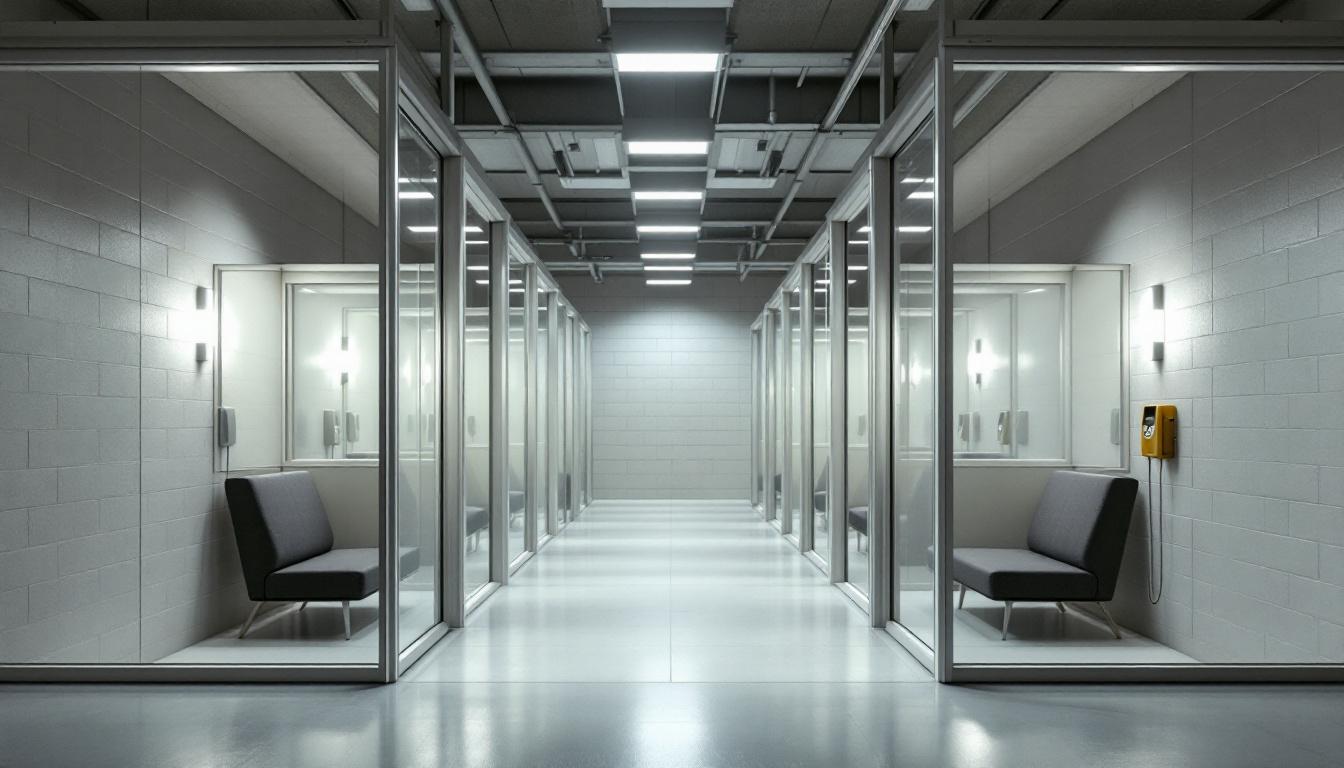 Visitation area at Western MO Correctional Center