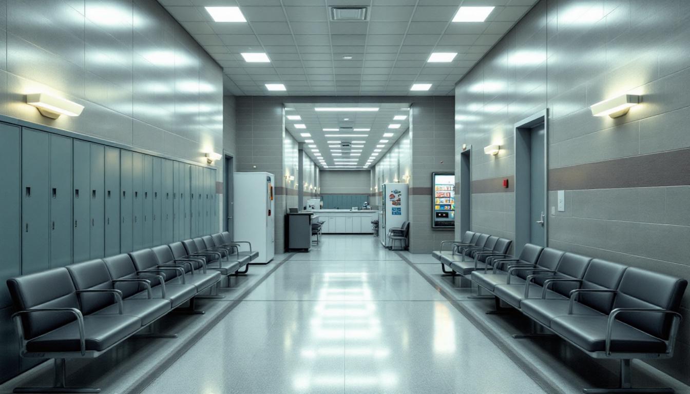 Visitation facilities and waiting area at Boonville Correctional Center
