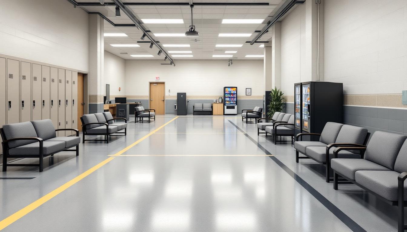 Visitation area at Pike County Sheriff's Department