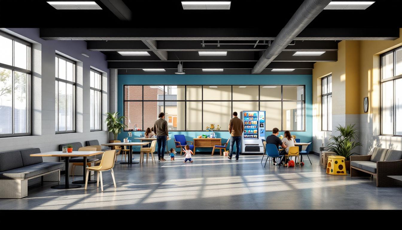 Visitation facilities and waiting area at Brooklyn Correctional Institution