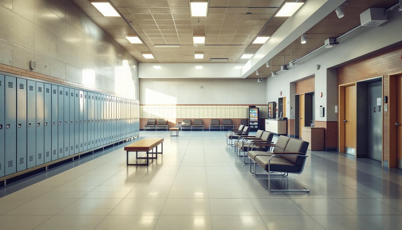 Visitation facilities and waiting area at MacDougall-Walker Correctional Institution