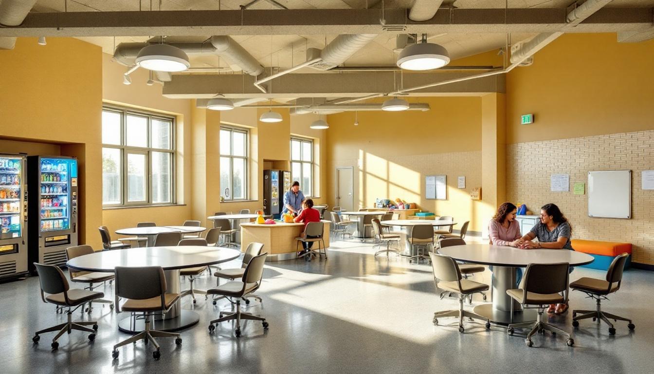 Visitation facilities and waiting area at Hartford Correctional Center
