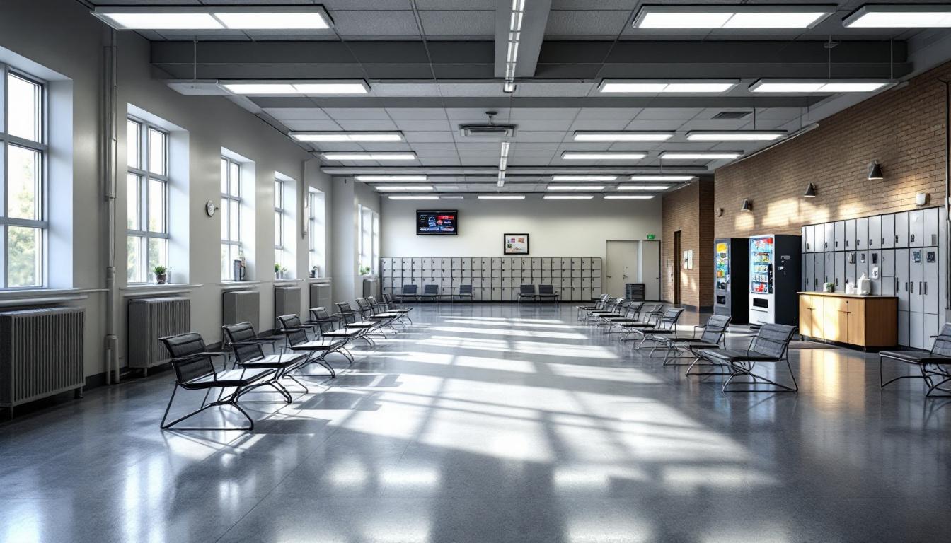 Visitation facilities and waiting area at Osborn Correctional Institution