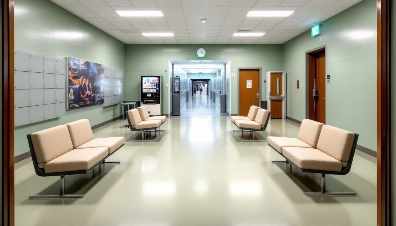 Visitation area at Cheshire Correctional Institution