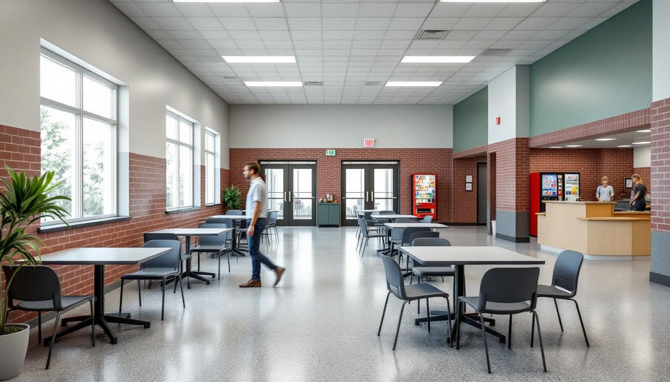 Visitation facilities and waiting area at Cheshire Correctional Institution