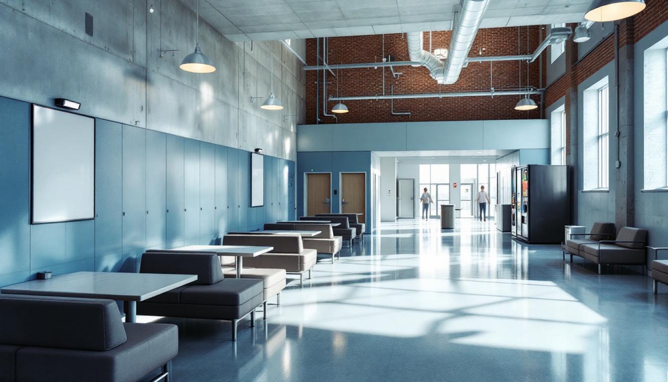 Visitation facilities and waiting area at Bridgeport Correctional Center