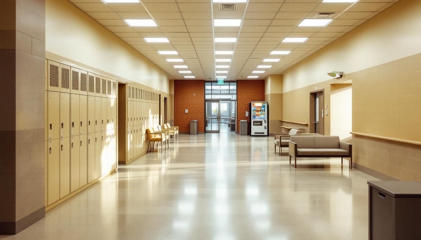 Visitation facilities and waiting area at MacDougall-Walker Correctional Institution