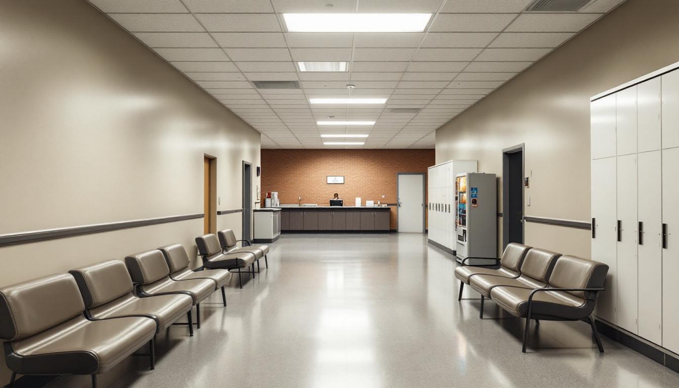 Visitation facilities and waiting area at Souza-Baranowski Correctional Center