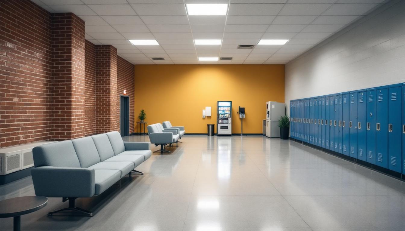 Visitation facilities and waiting area at Worcester County Jail & House of Correction