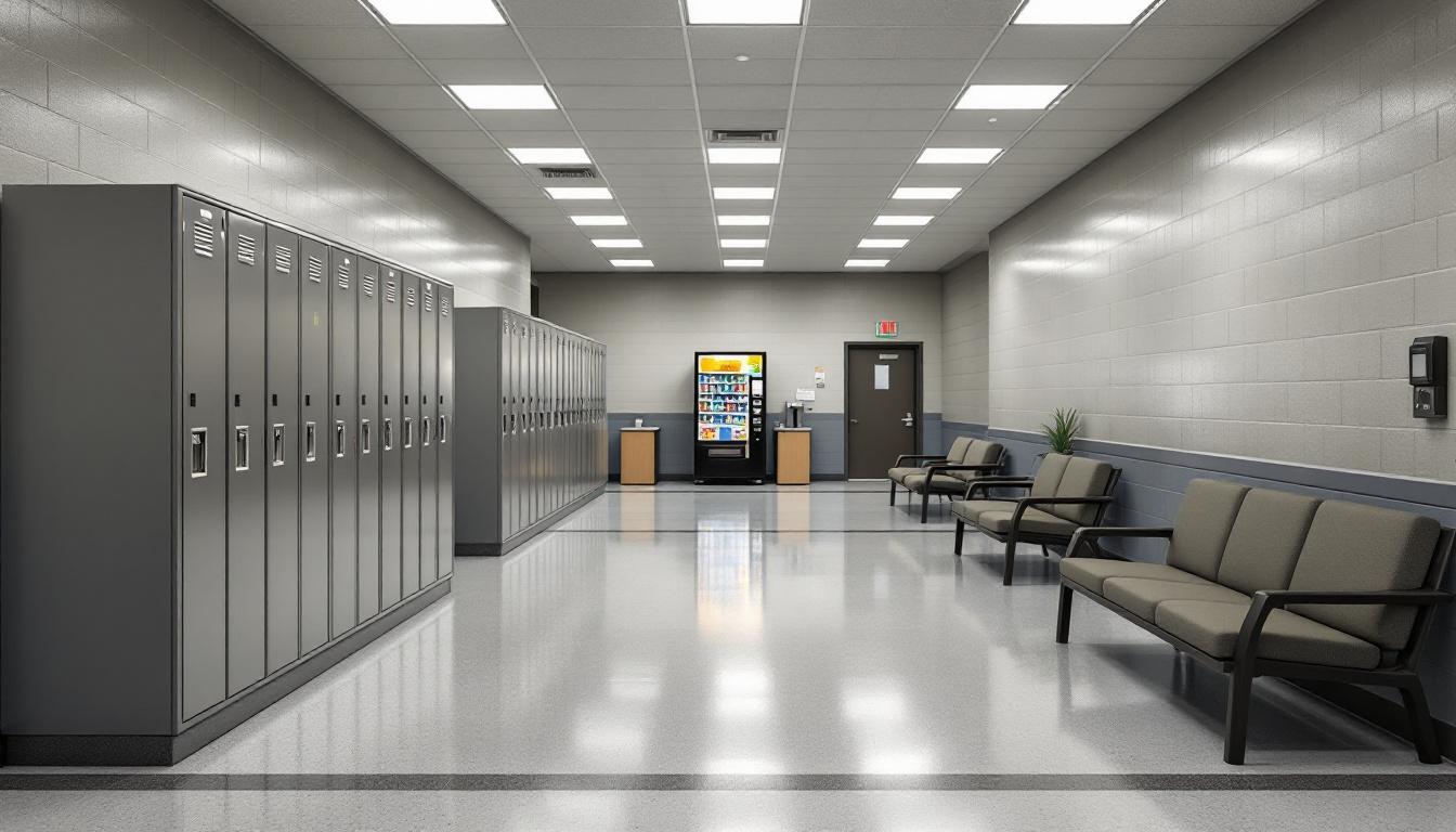 Visitation area at Lawrence Correctional Alternative Center