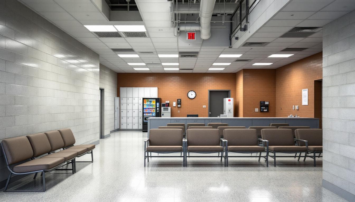 Visitation facilities and waiting area at MCI-Concord