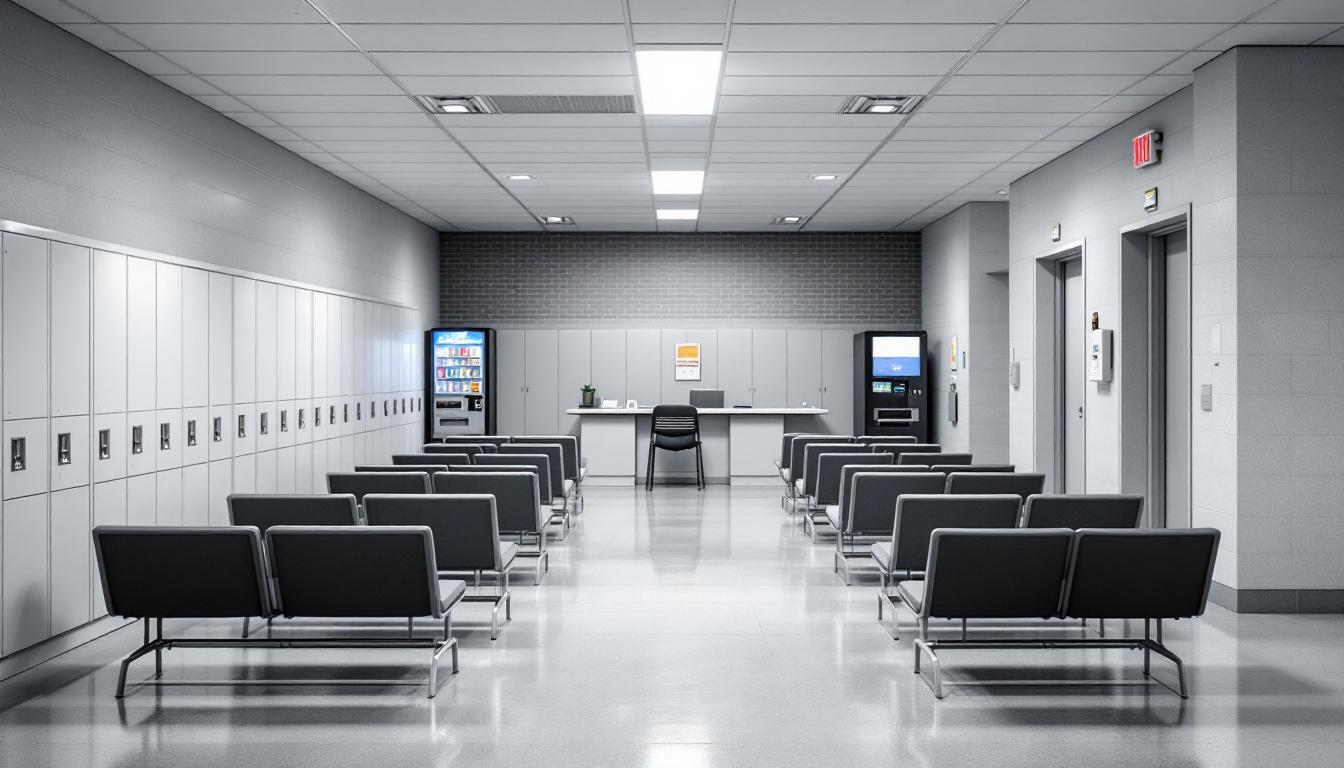 Visitation area at Stutsman County Correction Center