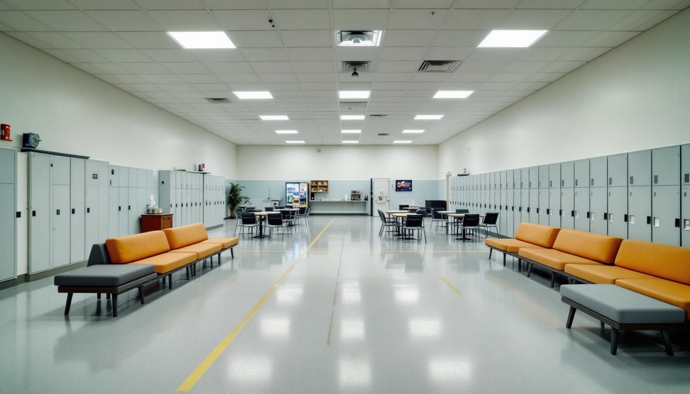 Visitation area at Ward County Jail