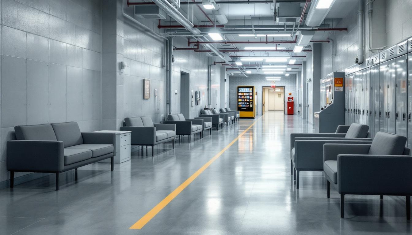 Visitation facilities and waiting area at East Texas Treatment Facility MTC
