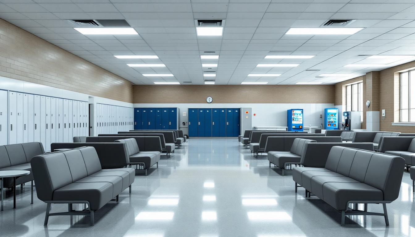 Visitation facilities and waiting area at Russell County Jail