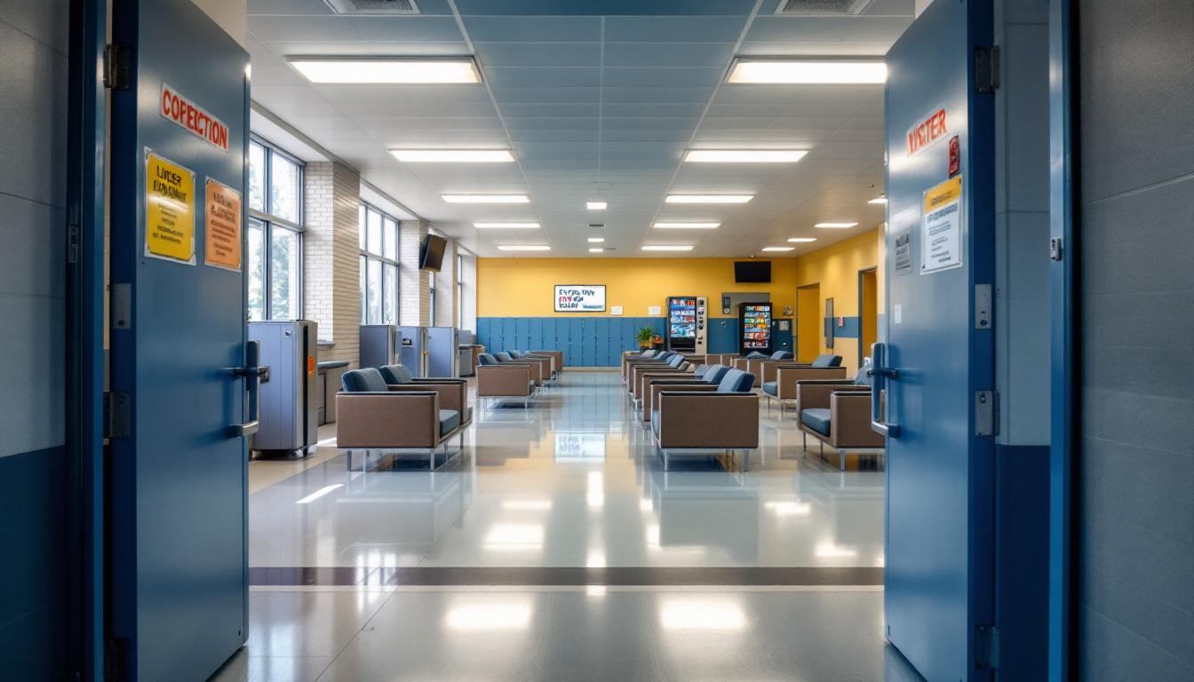 Visitation area at Etowah County Jail