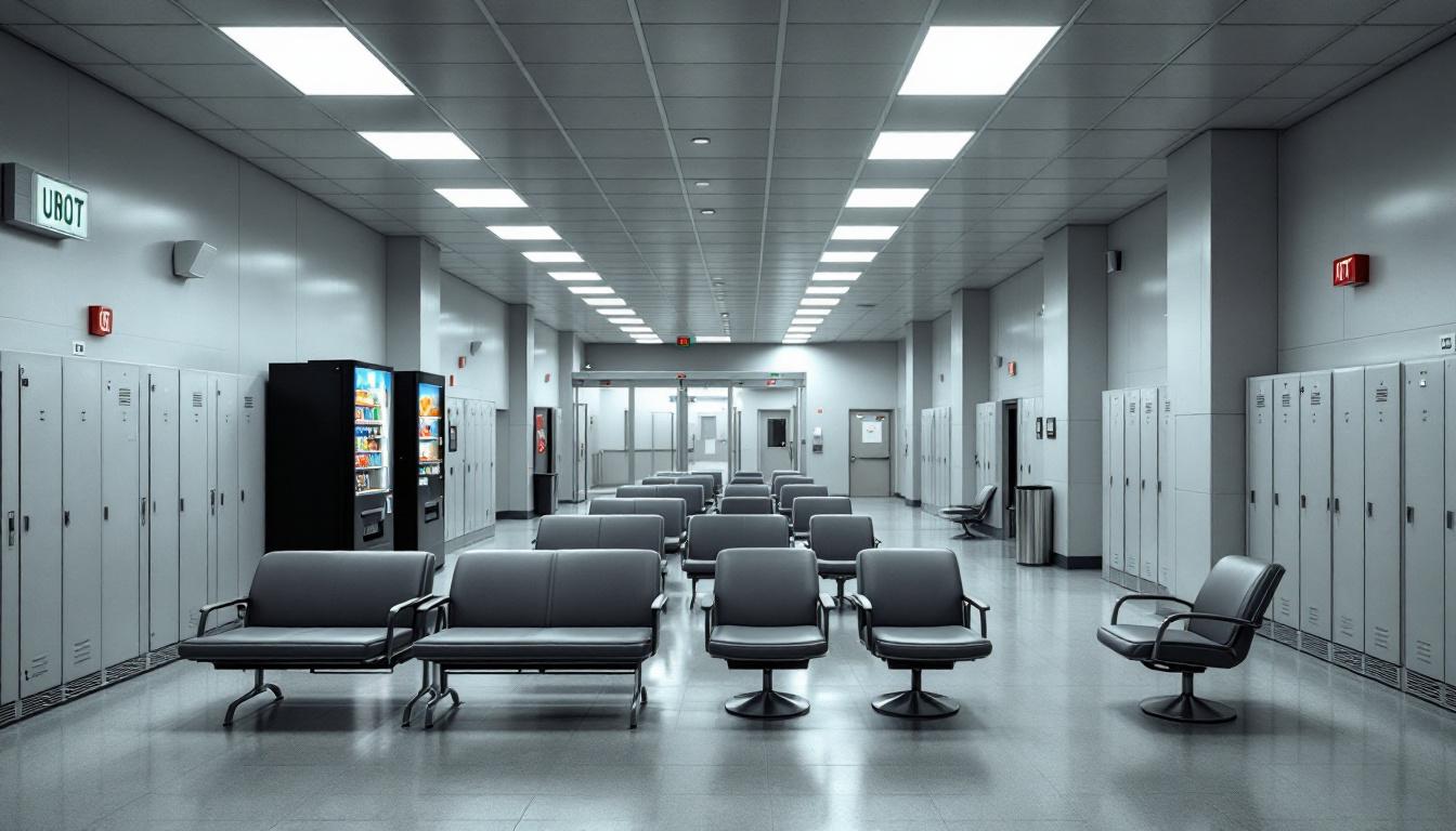 Visitation facilities and waiting area at Marion County JAIL