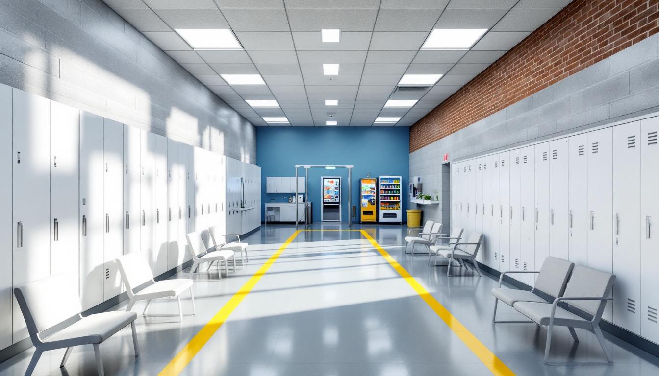 Visitation facilities and waiting area at Talladega County Jail