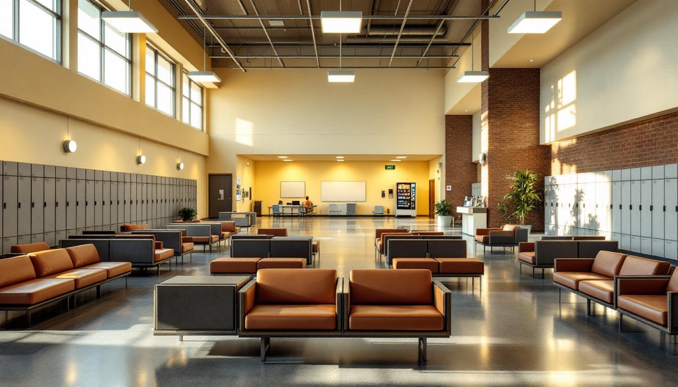 Visitation facilities and waiting area at Easterling Correctional Facility