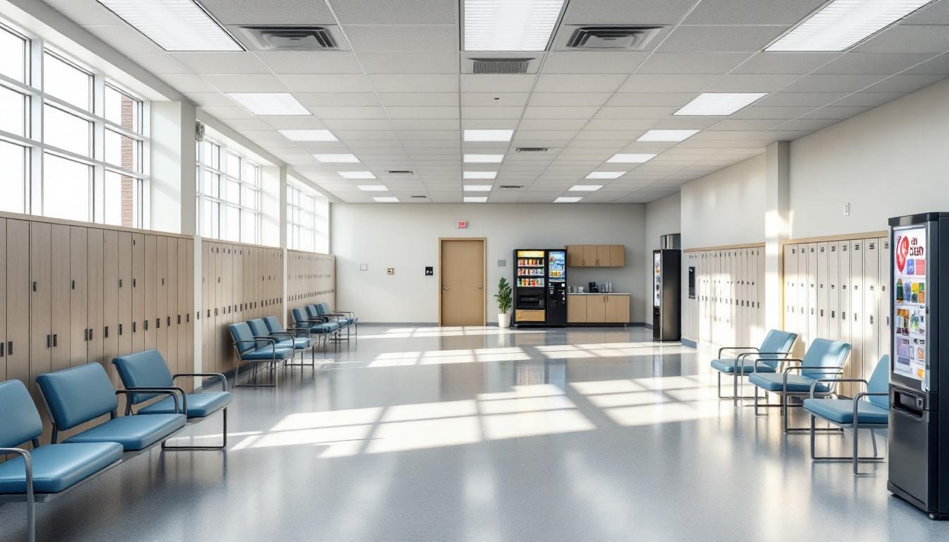 Visitation facilities and waiting area at Chilton County Jail