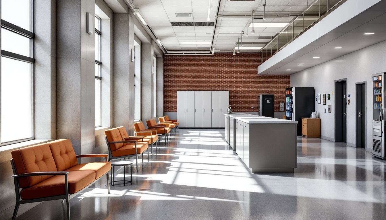 Visitation area at Clarke County Jail