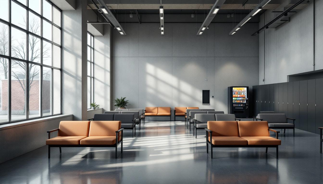 Visitation facilities and waiting area at Ventress Correctional Facility