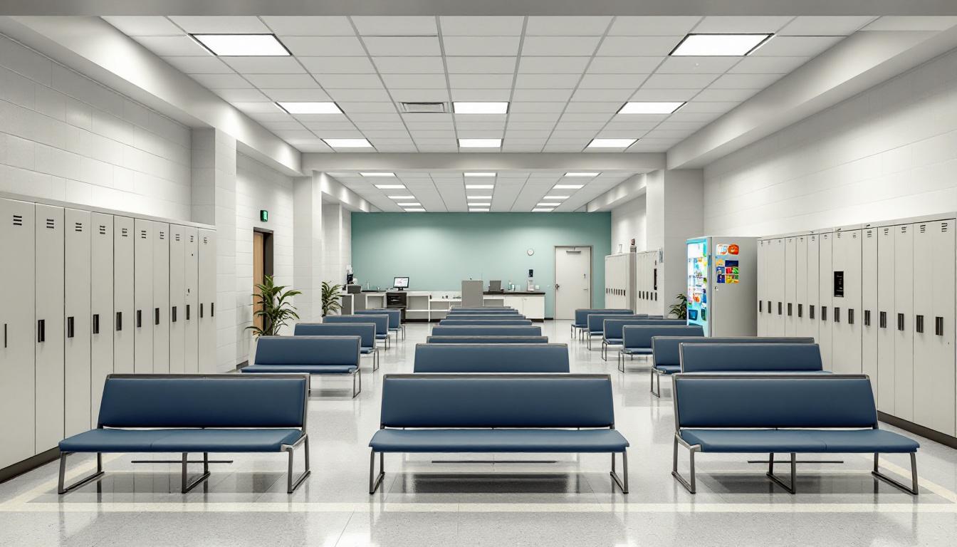 Visitation area at Decatur Work Release Center