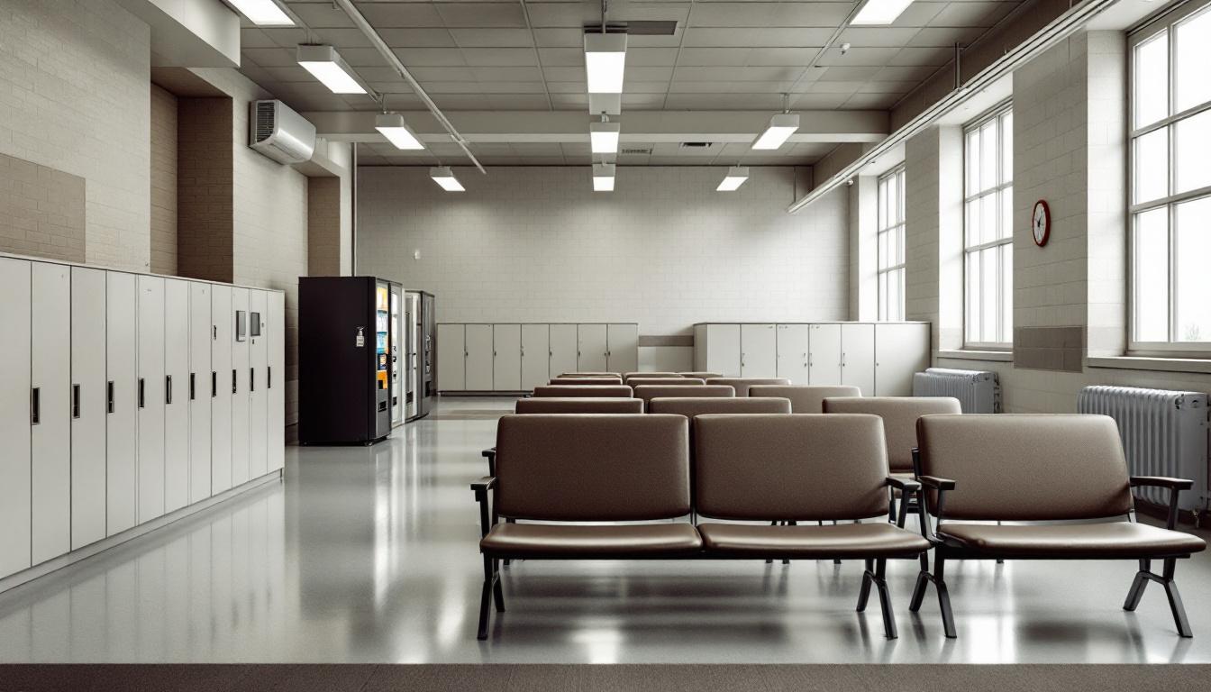 Visitation facilities and waiting area at Tallapoosa County Sheriff