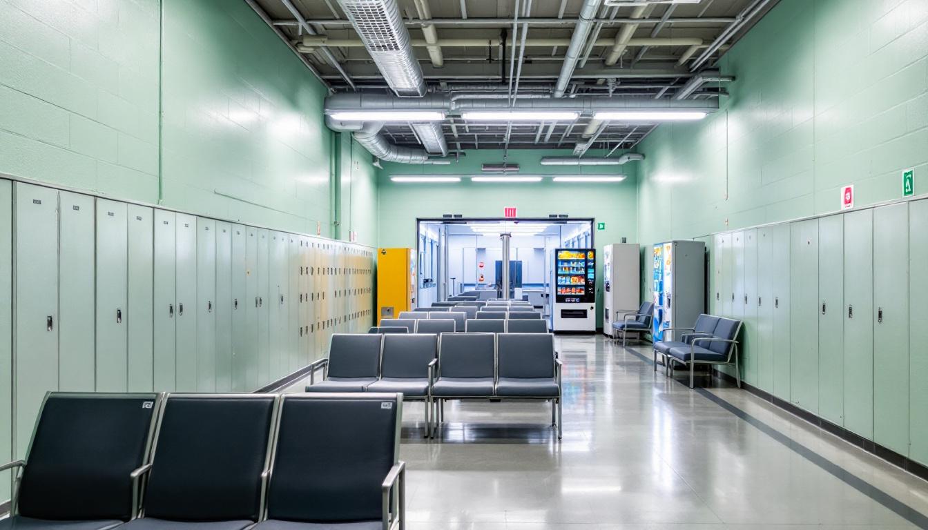 Visitation facilities and waiting area at Limestone County Jail