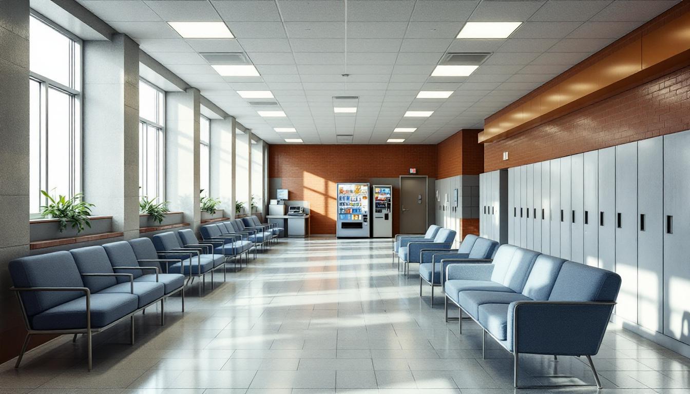 Visitation facilities and waiting area at Lawrence County Jail