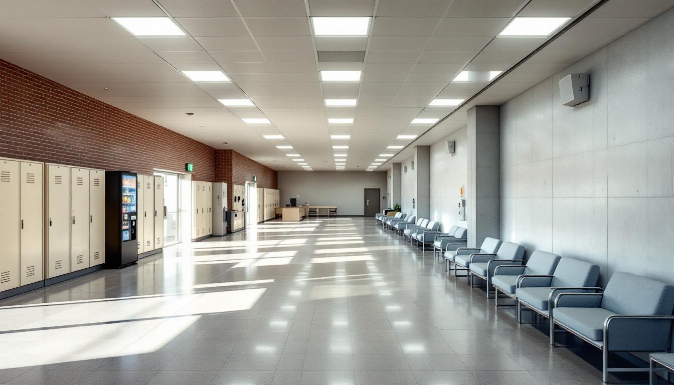 Visitation facilities and waiting area at Houston County Jail