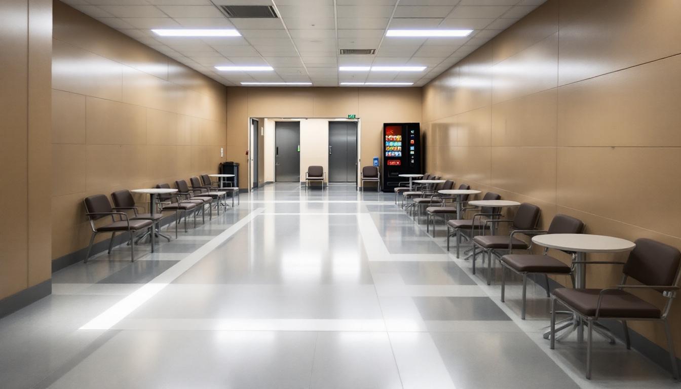 Visitation facilities and waiting area at Montgomery County Jail