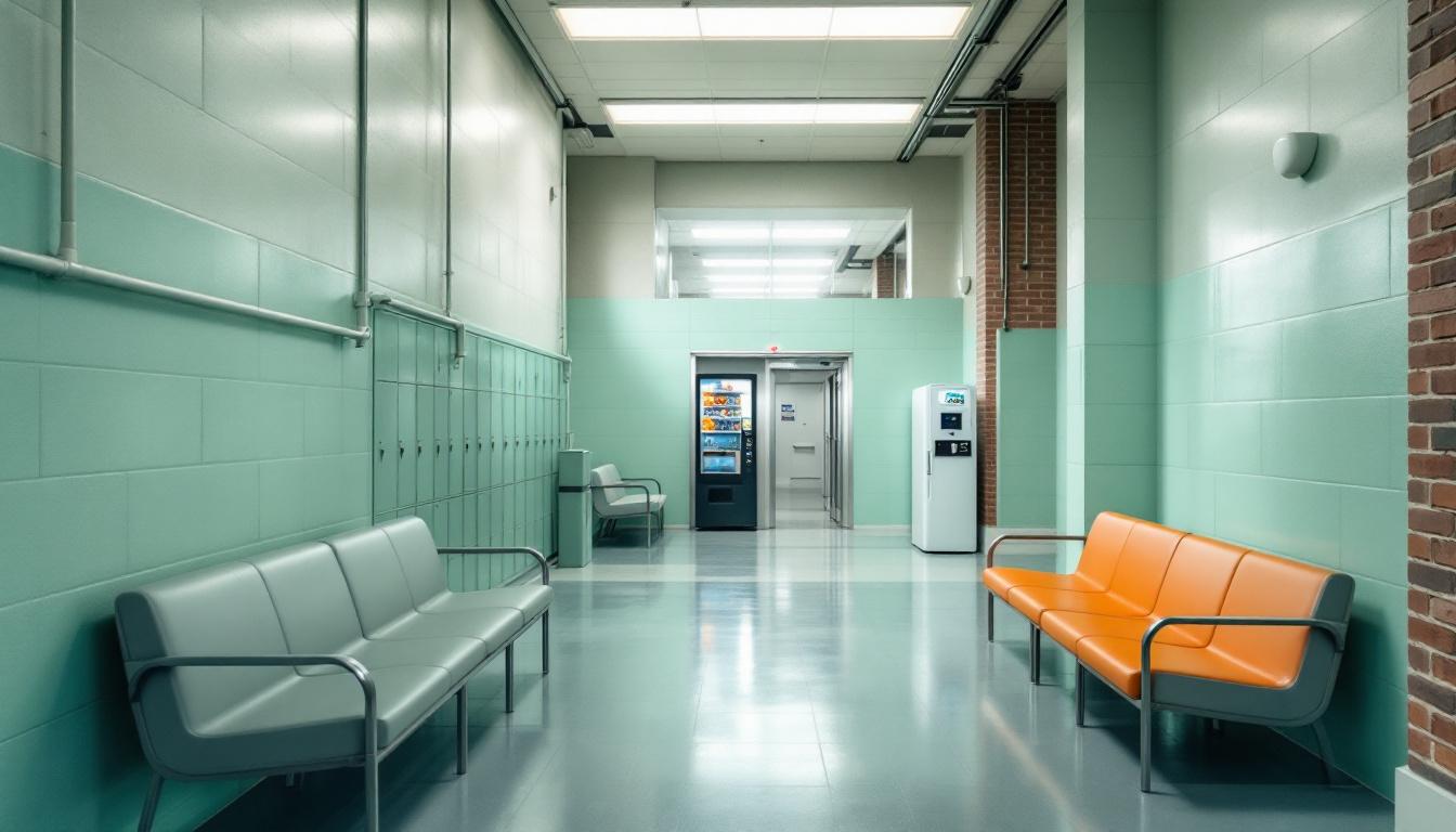 Visitation facilities and waiting area at Fountain Correctional Facility
