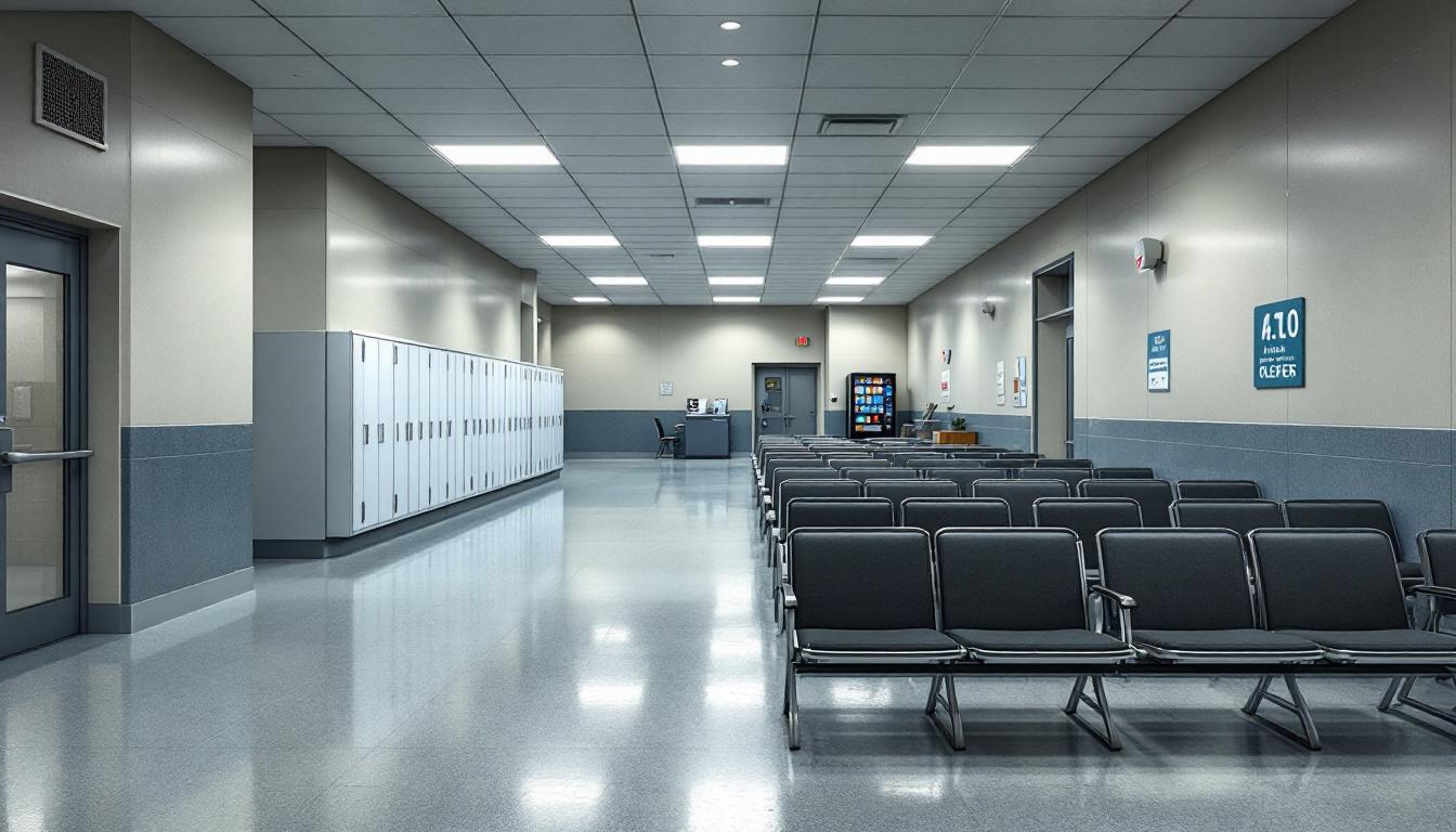 Visitation area at Randolph County Sheriff's Office