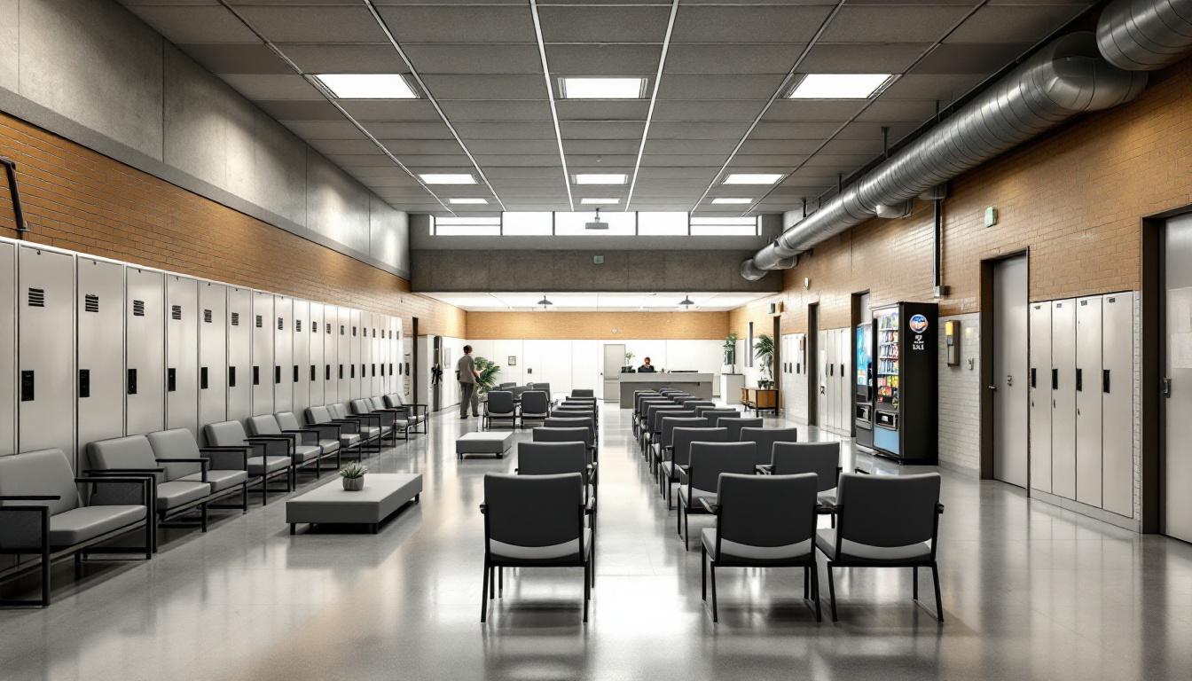 Visitation area at Walker County Jail