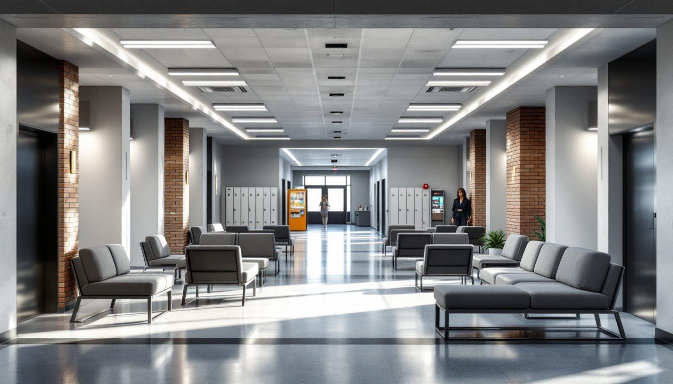 Visitation facilities and waiting area at Dekalb County Detention Center