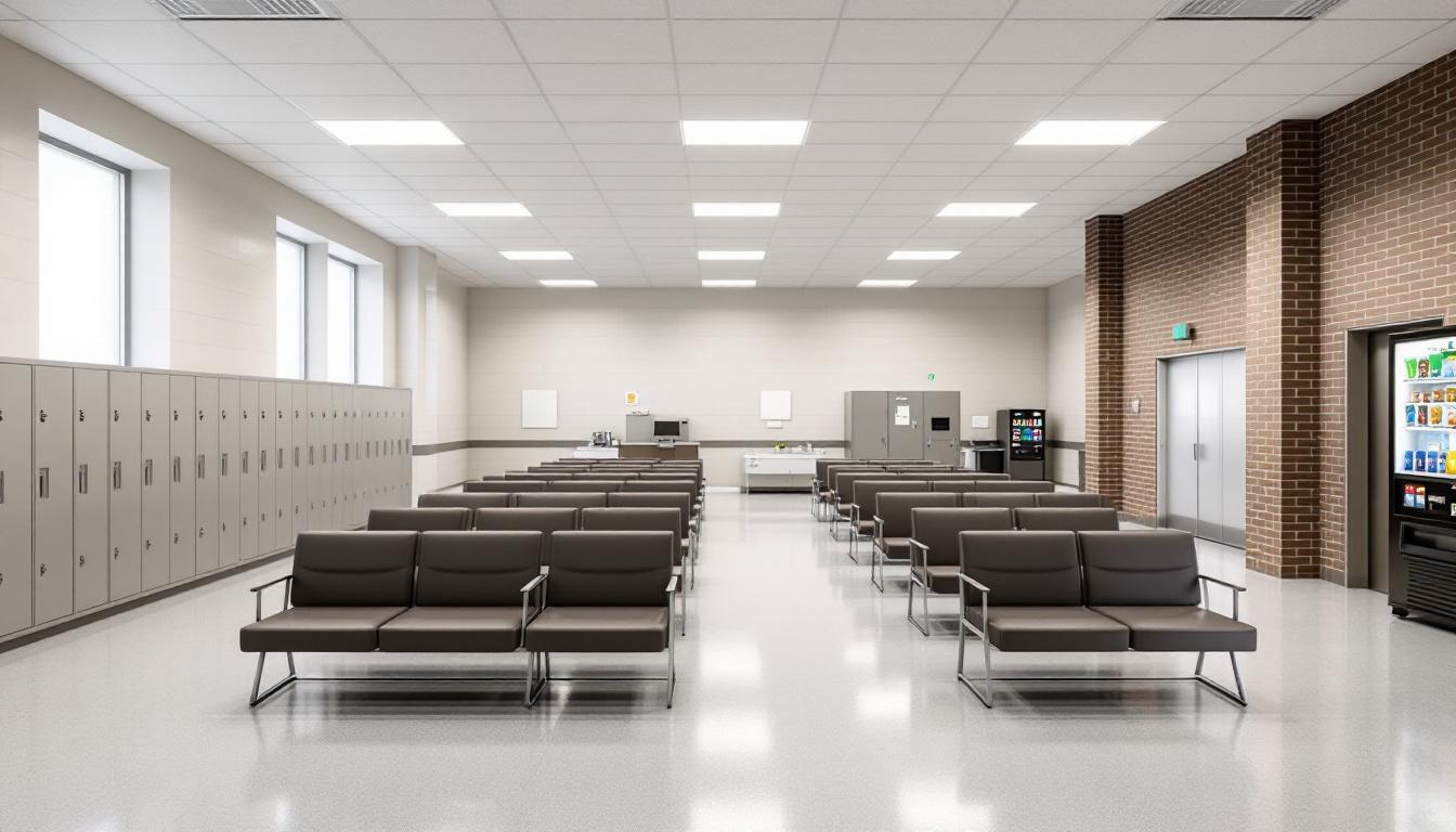 Visitation area at Frank Lee Youth Center