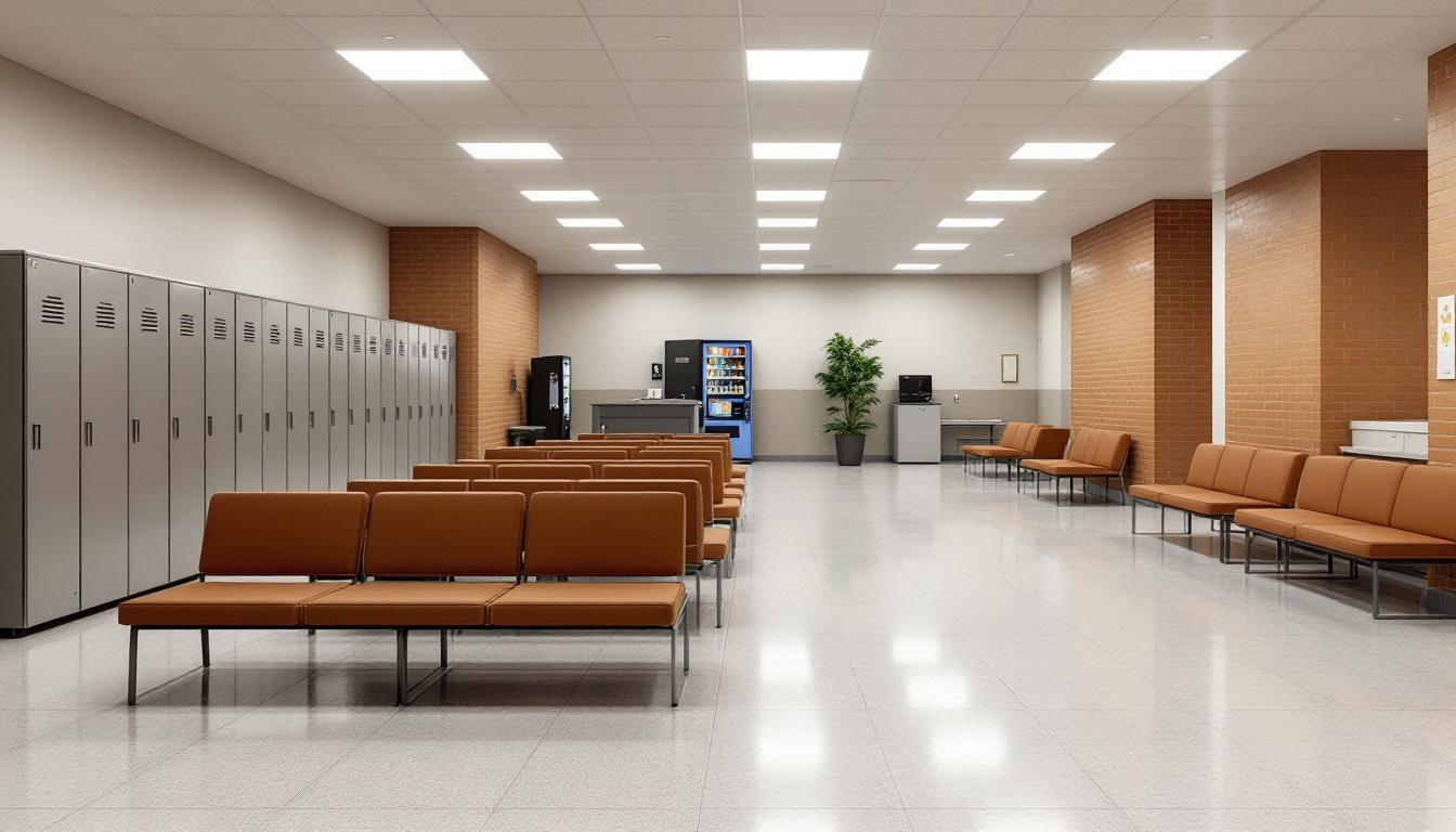 Visitation facilities and waiting area at Winston County Jail