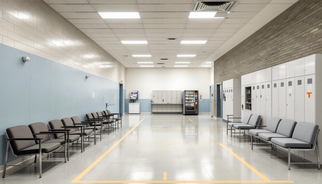 Visitation area at Birmingham Work Release